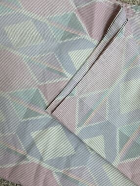 Vintage WestPoint Stevens Twin Flat Sheet Multicolor Cotton Polyester USA Made